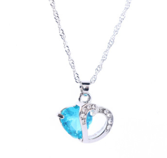 Double Heart Pendant Necklace